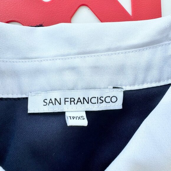 Floral Lace Dress Schoolgirl Dark Academia Navy And White Full Lined XS Stretchy - Picture 4 of 13